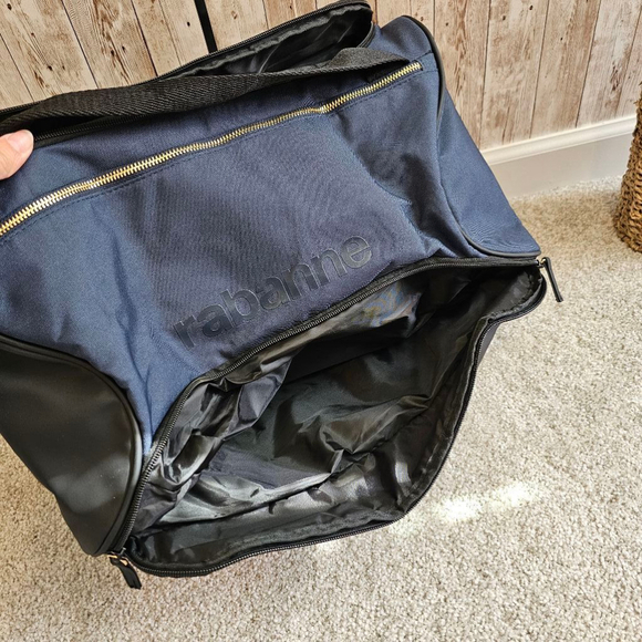 Unisex Paco Rabanne Blue and Black Travel Duffel Bag - Picture 13 of 13